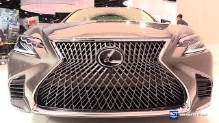 2018 Lexus LS 500  Exterior and Interior Walkaround  2017 Detroit Auto Show [upl. by Rea504]