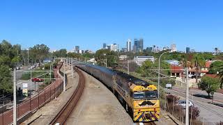 The Indian Pacific at Mount Lawley Perth [upl. by Benioff]