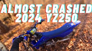 2024 Yamaha Yz250 Trail Riding Almost Crashed gopro yamaha 2024 fyp viral viralvideo [upl. by Manvell]