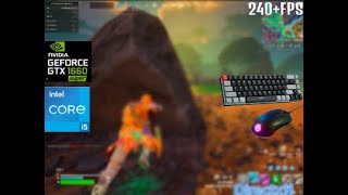 INTEL I5 10400FGTX 1660 Super Fortnite FPS test 4K [upl. by Warden]