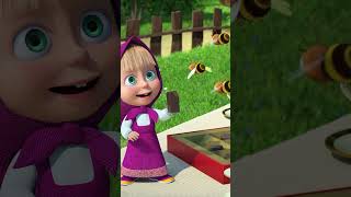 Even bees love chocolate 💖🍫 Wellbeeing MashaAndTheBear Shorts cartoonforkids kids [upl. by Atiuqahc]