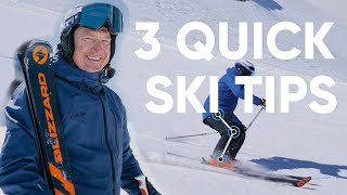 HOW TO Improve Your Skiing With 3 SIMPLE TIPS [upl. by Rhodia281]