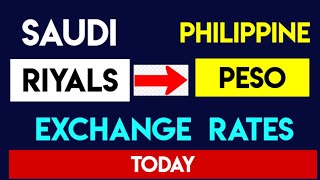 1 SAR to PHP  Convert Saudi Arabian Riyals to Philippine Pesos [upl. by Divan]