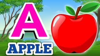 A for Apple B for ball C for Cat  abcd song Alphabets abcd cartoon video phonics song abcd [upl. by Heidie]