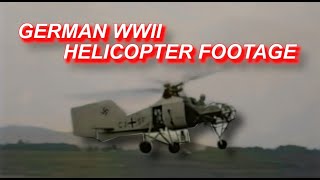 WWII German Helicopter  The Flettner FL 282 Captured German Footage [upl. by Ensign]