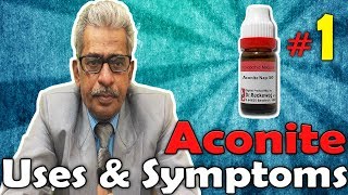 Aconite Nap Part 1  Uses and Symptoms in Homeopathy by Dr PS Tiwari [upl. by Tranquada76]