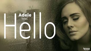 AdeleHelloLyrics [upl. by Dasie473]