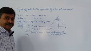 Class 9th CBSE Triangle Chapter 7Theorem Explained [upl. by Selle384]