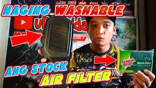 DIY WASHABLE AIR FILTER  CHEAP EASY AND EFFECTIVE  RACING AIR FILTER [upl. by Nnayr]