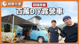 花80萬改裝10萬露營車！？淋浴蓮蓬頭、DIY木工內裝，居然還自改掀頂！？ [upl. by Encrata]