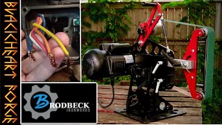 Brodbeck Ironworks 2x72 Grinder Unboxing Assembly and WEG Motor Wiring No Welding [upl. by Judah]