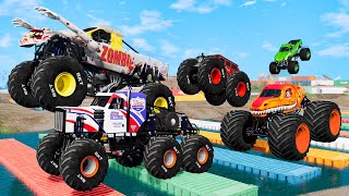 Monster Trucks Mud Battle 23  Beamng drive [upl. by Oliana]