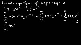 Hermite differential equation [upl. by Panayiotis907]