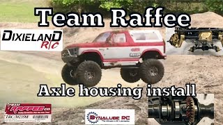 TRX4 Team Raffee metal axle housing install and test [upl. by Erasmus559]