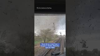 Tornado strikes train in Nebraska [upl. by Calie]