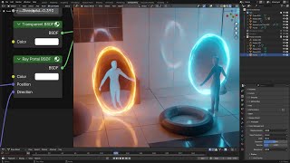 Blender 42 Portals using the Ray Portal node [upl. by Nyllij206]