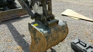 Welding Chain Hooks on Bobcat E42 Excavator bucket 7014 Welding Rods [upl. by Key955]