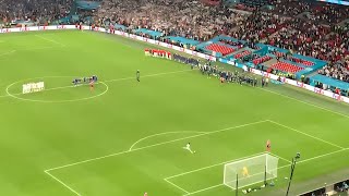 DONNARUMMA SAVES SAKA’S PENALTY TO WIN EURO 2020 FOR ITALY OVER ENGLAND  LIVE AT WEMBLEY [upl. by Si]