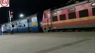 SIKKIM MAHANANDA Express Train Arrives Mughalsarai Junction Railway Station [upl. by Borreri]