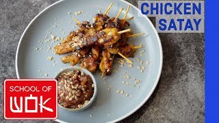 Spicy Thai Chicken Satay Recipe [upl. by Segalman]