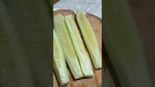 asmrsounds PEELING SLICING FRESH CUCUMBER🥒 peeling slicing cucumber satisfying viralvideo [upl. by Collyer782]