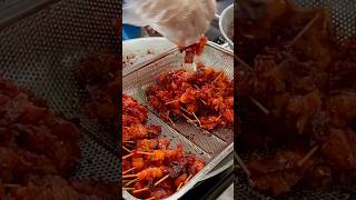 Filipino Street Food Deep Fried Beef Lungs  Bopis Litid at Baga on Stick  DosTres [upl. by Marder]