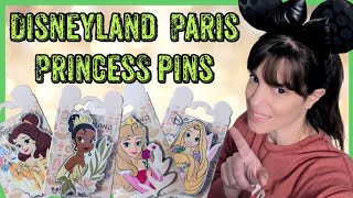 Stunning Disneyland Paris Princess pins ✨ Also WON a Giveaway 🤩 [upl. by Milks]