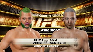 Conrad Moore 4 vs Paulo Santiago 7  UCF Fight Night 137 Main Event [upl. by Akyre637]