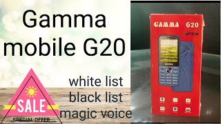 Gamma mobile g20  G20 plus gamma  gamma G20 mobile [upl. by Abott]