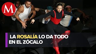 Al menos 160 mil personas asistieron al concierto de Rosalía en Zócalo de CdMx [upl. by Spragens]