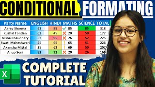 Conditional Formatting in Excel  Complete Tutorial  In Hindi [upl. by Wolfe]