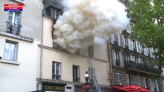 Paris un mort et onze blessés dans un violent feu dappartement [upl. by Lagasse]