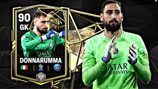 90 RATED DONNARUMMA GAMEPLAY REVIEW FC MOBILE 24 TOTW [upl. by Admana]