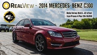 RealView  2014 Mercedes Benz C300 w 19quot Niche Verona amp 25quot Toyo Proxes 4 Plus [upl. by Eissen74]