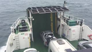 Rough weather crossing aboard CalMac Ferry Loch Portain Leverburgh Harris to Berneray  ScotVlog62 [upl. by Izy319]