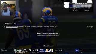 Madden 25 Packers vs Rams Week 5 FRANCHISE 100 CASHAPP GIVEAWAY AT 1K Day 153 [upl. by Ahsaeym]