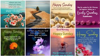 Happy Sunday good morning wishes quotes WhatsApp status [upl. by Nerreg]