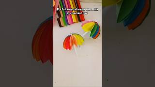 DIY PAPER CRAFT ACTIVITY umbrella youtubeshorts artandcraft papercraft [upl. by Trakas]