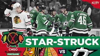 Chicago Blackhawks fall to Stars in Dallas  CHGO Blackhawks POSTGAME Podcast [upl. by Woodall]