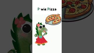 P ist für Pizza 🍕 germanforbeginners germanalphabet abcd [upl. by Vogel280]