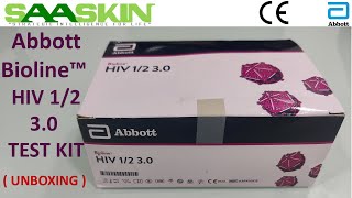 Abbott Bioline™ HIV 12 30 Antibody Test  UNBOXING  03FK10  Abbott Point of Care Testing [upl. by Laurene]