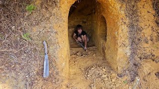 20 days Build underground shelters and search for wild food in the rainforest [upl. by Michele296]