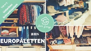 Schranksystem aus Europaletten  Schrank  Palettenmöbel selber bauen  DIY amp Upcycling Anleitung [upl. by Adnilec326]