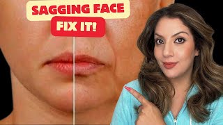 Fix Sagging Skin With Skincare Tips For Jowls jowls antiaging [upl. by Jacobsen]