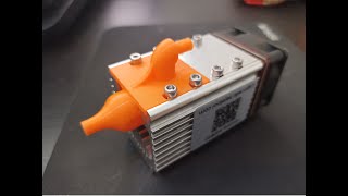 Neje 40W A40640 laser module upgrade with 3d printed air assist nozzle [upl. by Scheld]