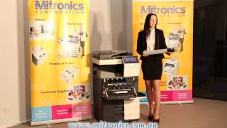 Konica Replace Toner and Waste Toner C224e C284e C364e help from Mitronics [upl. by Dlawso]