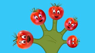 The Finger Family Tomato Family Nursery Rhyme  Tomato Finger Family Songs [upl. by Aborn]