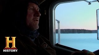 Ice Road Truckers Alex Versus the Lake S8 E12  History [upl. by Einattirb]