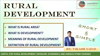 RURAL DEVELOPMENT  Definition  English Notes  Detailed Explanation [upl. by Leoline32]