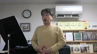 ”Dio di Giuda”Nabucco Verdi sung by Takashi Nagata 61age （Bass Baritone） [upl. by Lowrie]